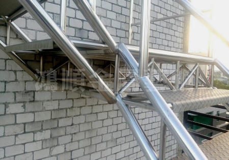 不銹鋼力霸型梯細部